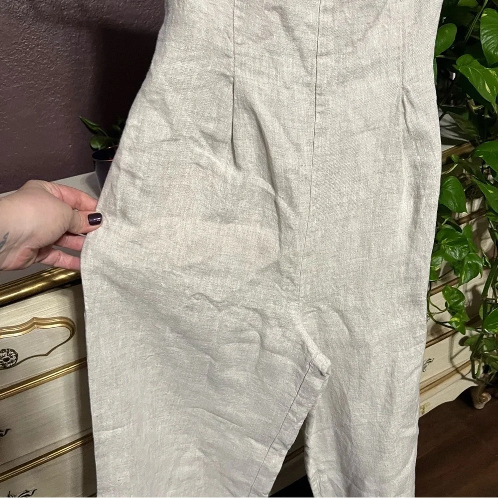 Reformation Overland Linen Jumpsuit Size 2